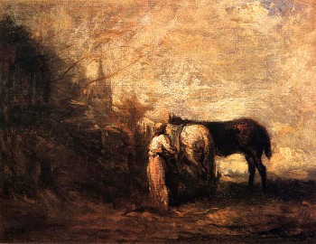 Jean Baptiste Camille Corot - Les Chevaux de Wouvermans