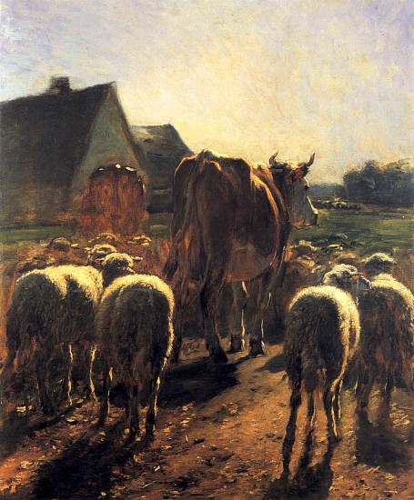 Constant Troyon, Retour de Troupeau, ca. 1850
Oil on canvas, 28 3/8 x 23 5/8 in. (72.1 x 60 cm)
TRO-002-PA
