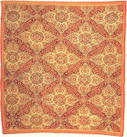 19th Century FRENCH, Louis-Phillipe Aubusson Fragmentary Rug, mid. 19th Century
Wool, 98 x 87 inches
FRE-004